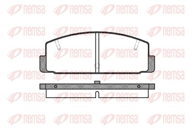Brake Pad Set, disc brake REMSA 0179.10