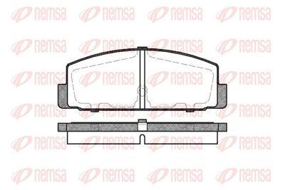 Brake Pad Set, disc brake REMSA 0179.30