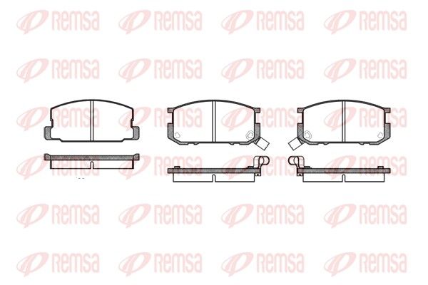 REMSA 0180.02 Brake Pad Set, disc brake