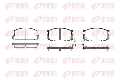 Brake Pad Set, disc brake REMSA 0180.02