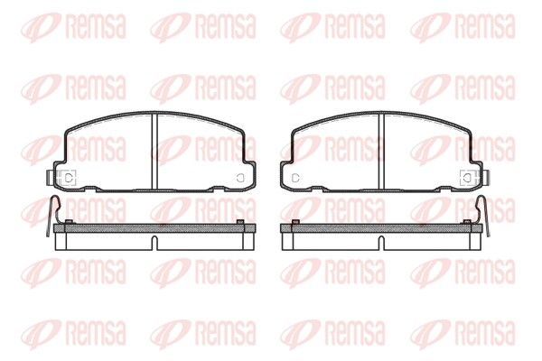 REMSA 0181.04 Brake Pad Set, disc brake