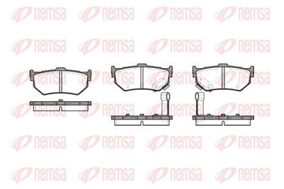 Brake Pad Set, disc brake REMSA 0183.02