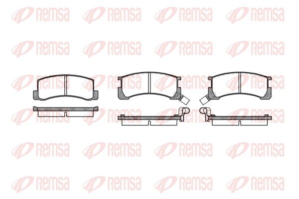 REMSA 0185.02 Brake Pad Set, disc brake