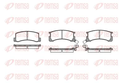 Brake Pad Set, disc brake REMSA 0185.02