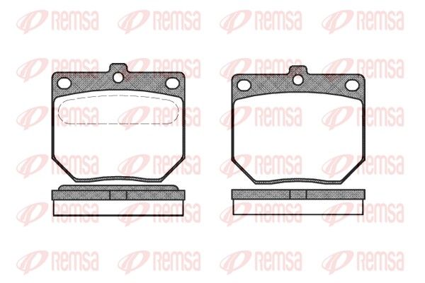 REMSA 0186.00 Brake Pad Set, disc brake
