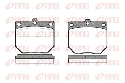 Brake Pad Set, disc brake REMSA 0186.00