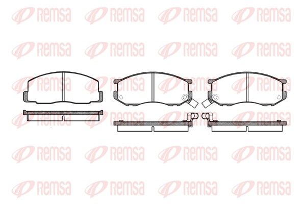 REMSA 0187.02 Brake Pad Set, disc brake