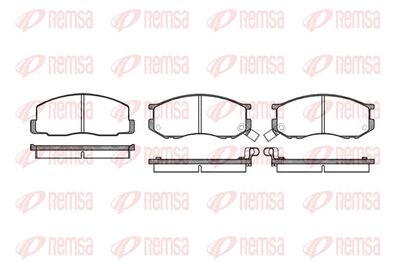 Brake Pad Set, disc brake REMSA 0187.02