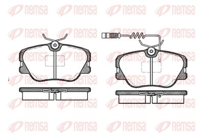 Brake Pad Set, disc brake REMSA 0189.02