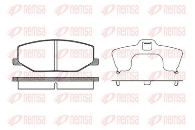 Brake Pad Set, disc brake REMSA 0190.10