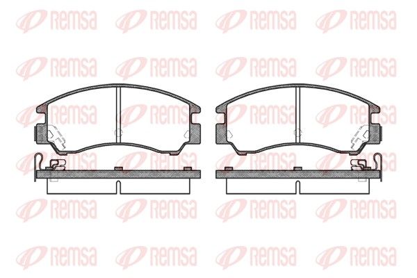 REMSA 0191.04 Brake Pad Set, disc brake