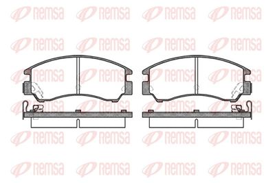 Brake Pad Set, disc brake REMSA 0191.04