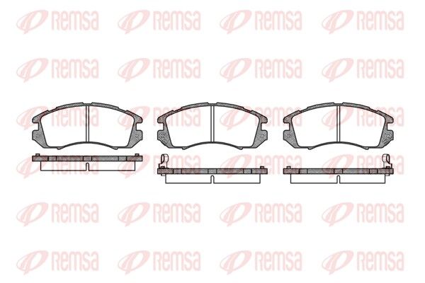 REMSA 0191.12 Brake Pad Set, disc brake