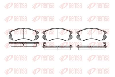 Brake Pad Set, disc brake REMSA 0191.12