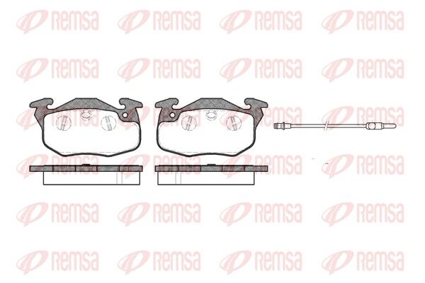 REMSA 0192.01 Brake Pad Set, disc brake
