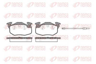 Brake Pad Set, disc brake REMSA 0192.01