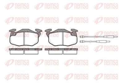 Brake Pad Set, disc brake REMSA 0192.34