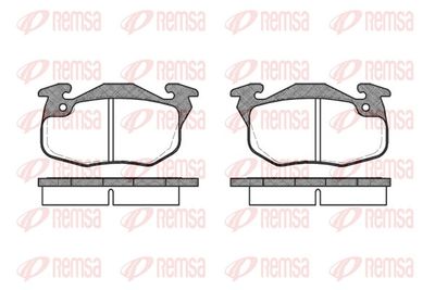 Brake Pad Set, disc brake REMSA 0192.10