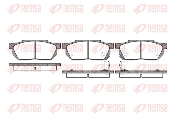 REMSA 0193.02 Brake Pad Set, disc brake