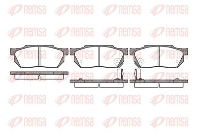 Brake Pad Set, disc brake REMSA 0193.02