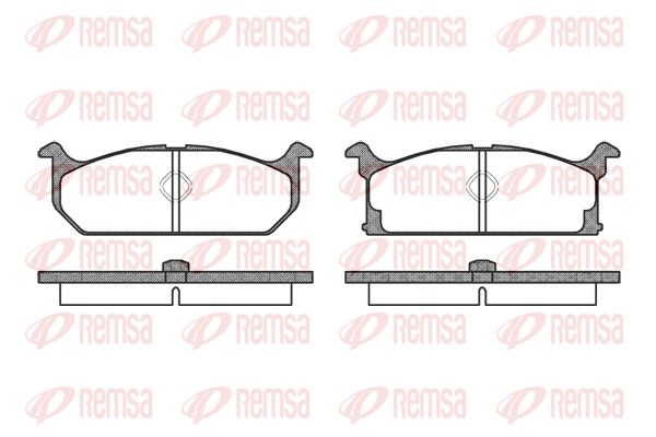 REMSA 0194.00 Brake Pad Set, disc brake
