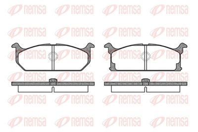 Brake Pad Set, disc brake REMSA 0194.00