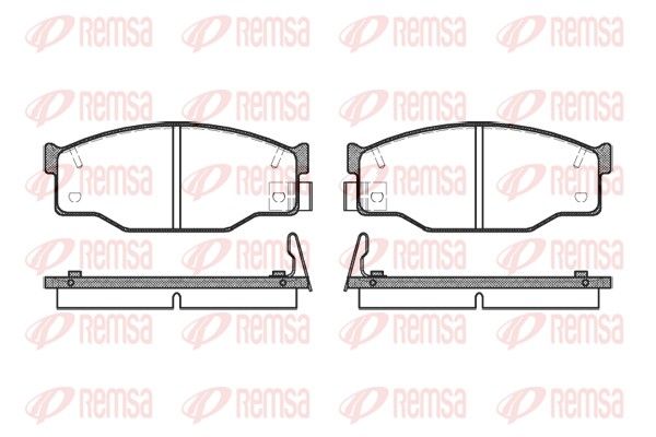 REMSA 0195.14 Brake Pad Set, disc brake