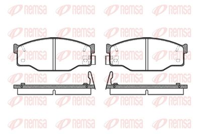 Brake Pad Set, disc brake REMSA 0195.14