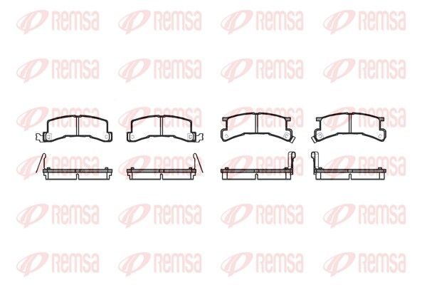 REMSA 0196.04 Brake Pad Set, disc brake