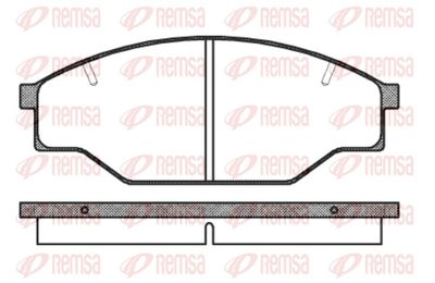 Brake Pad Set, disc brake REMSA 0197.10