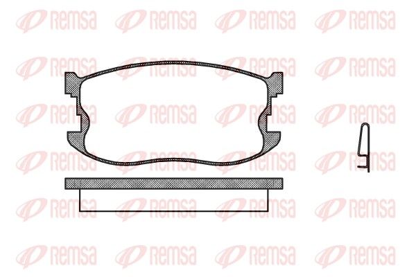 REMSA 0198.04 Brake Pad Set, disc brake