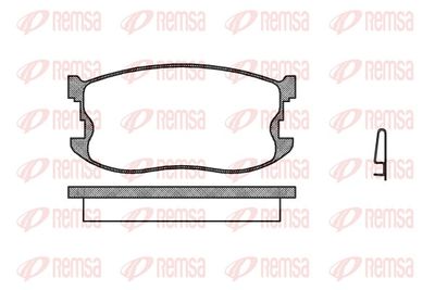 Brake Pad Set, disc brake REMSA 0198.04