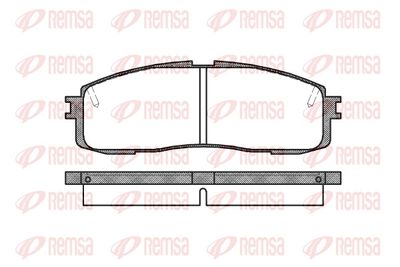 Brake Pad Set, disc brake REMSA 0199.10