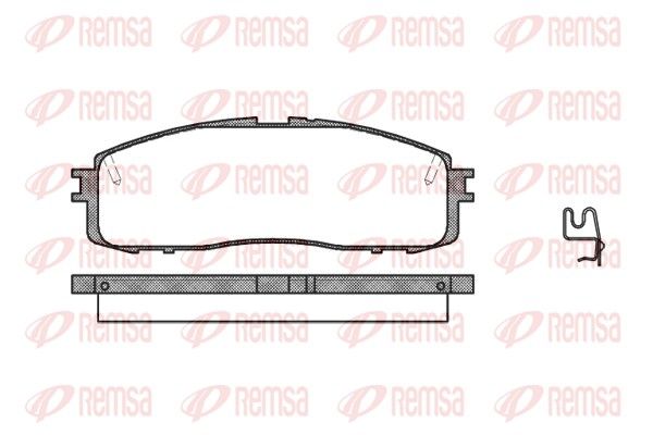 REMSA 0199.34 Brake Pad Set, disc brake