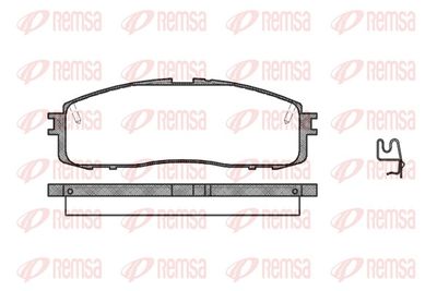 Brake Pad Set, disc brake REMSA 0199.34