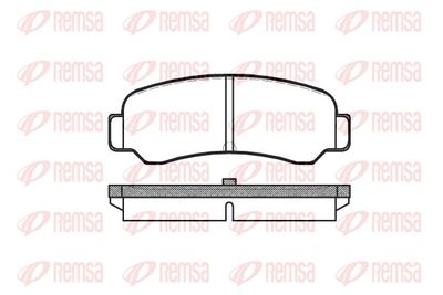 Brake Pad Set, disc brake REMSA 0200.00