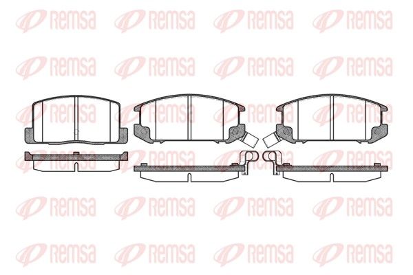 REMSA 0201.12 Brake Pad Set, disc brake