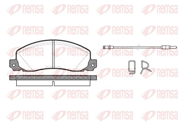 REMSA 0202.02 Brake Pad Set, disc brake