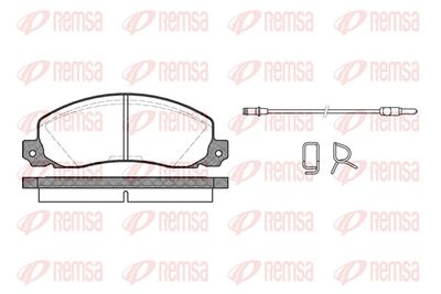 Brake Pad Set, disc brake REMSA 0202.02