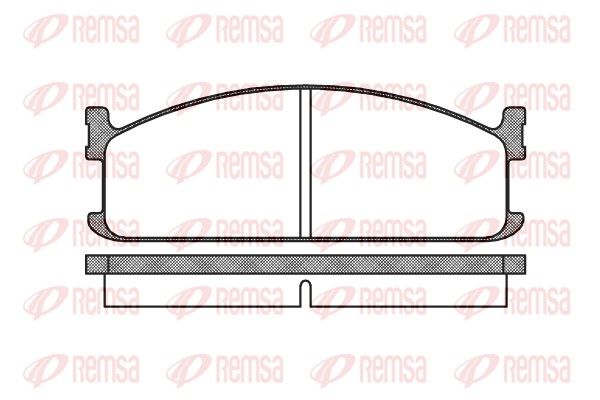 REMSA 0204.00 Brake Pad Set, disc brake