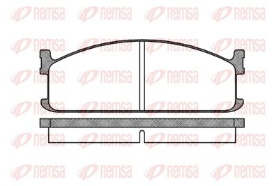Brake Pad Set, disc brake REMSA 0204.00
