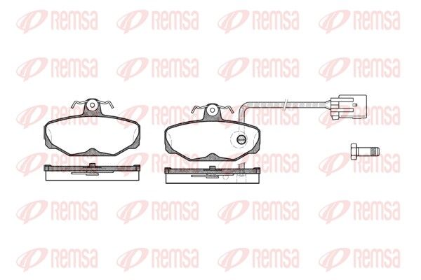 REMSA 0205.12 Brake Pad Set, disc brake