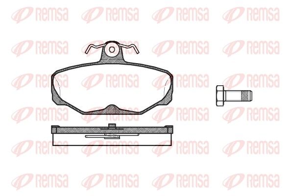 REMSA 0205.00 Brake Pad Set, disc brake