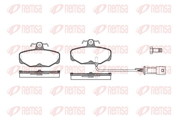 REMSA 0205.02 Brake Pad Set, disc brake