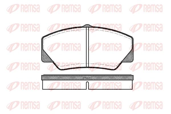 REMSA 0206.00 Brake Pad Set, disc brake