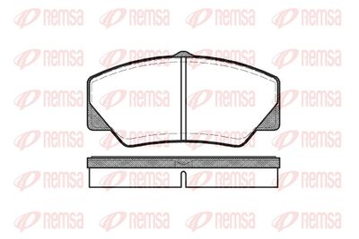 Brake Pad Set, disc brake REMSA 0206.00