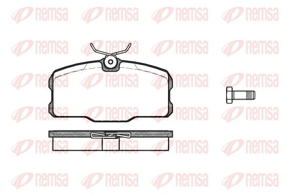REMSA 0207.00 Brake Pad Set, disc brake