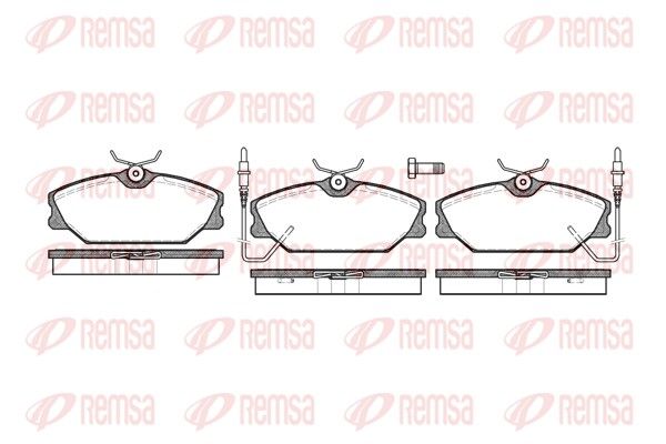 REMSA 0208.02 Brake Pad Set, disc brake