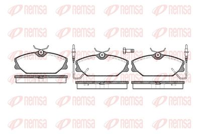 Brake Pad Set, disc brake REMSA 0208.02