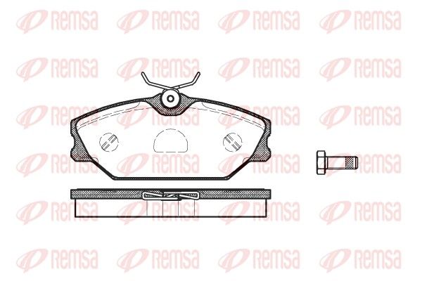 REMSA 0208.00 Brake Pad Set, disc brake